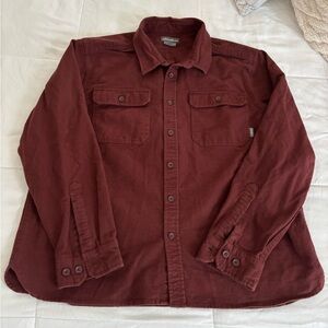 Eddie Bauer Vintage Heavyweight Chamois Flannel Button Down Shirt Size Large